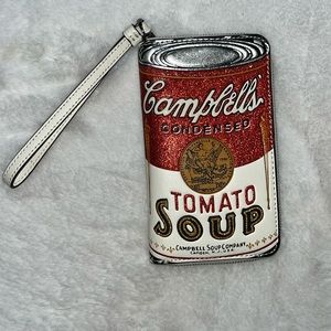 Campbell Soup wristlet by Coach
